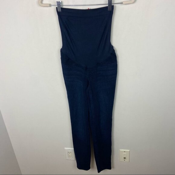 Spanx Mama Ankle Leggings Jean-Ish Jeggings Dark Blue Size XS Magic Supportive - Picture 13 of 13